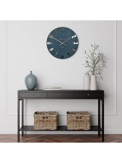 Thomas Kent Mulberry Wall Clock, 50cm - view 2, Blue
