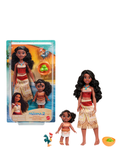 Disney Moana 2 Moana & Sister Simea Dolls Set, 5 Piece, Multi