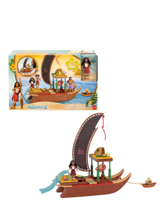 Disney Moana Moana's Adventure Canoe Play Set, 10 Piece