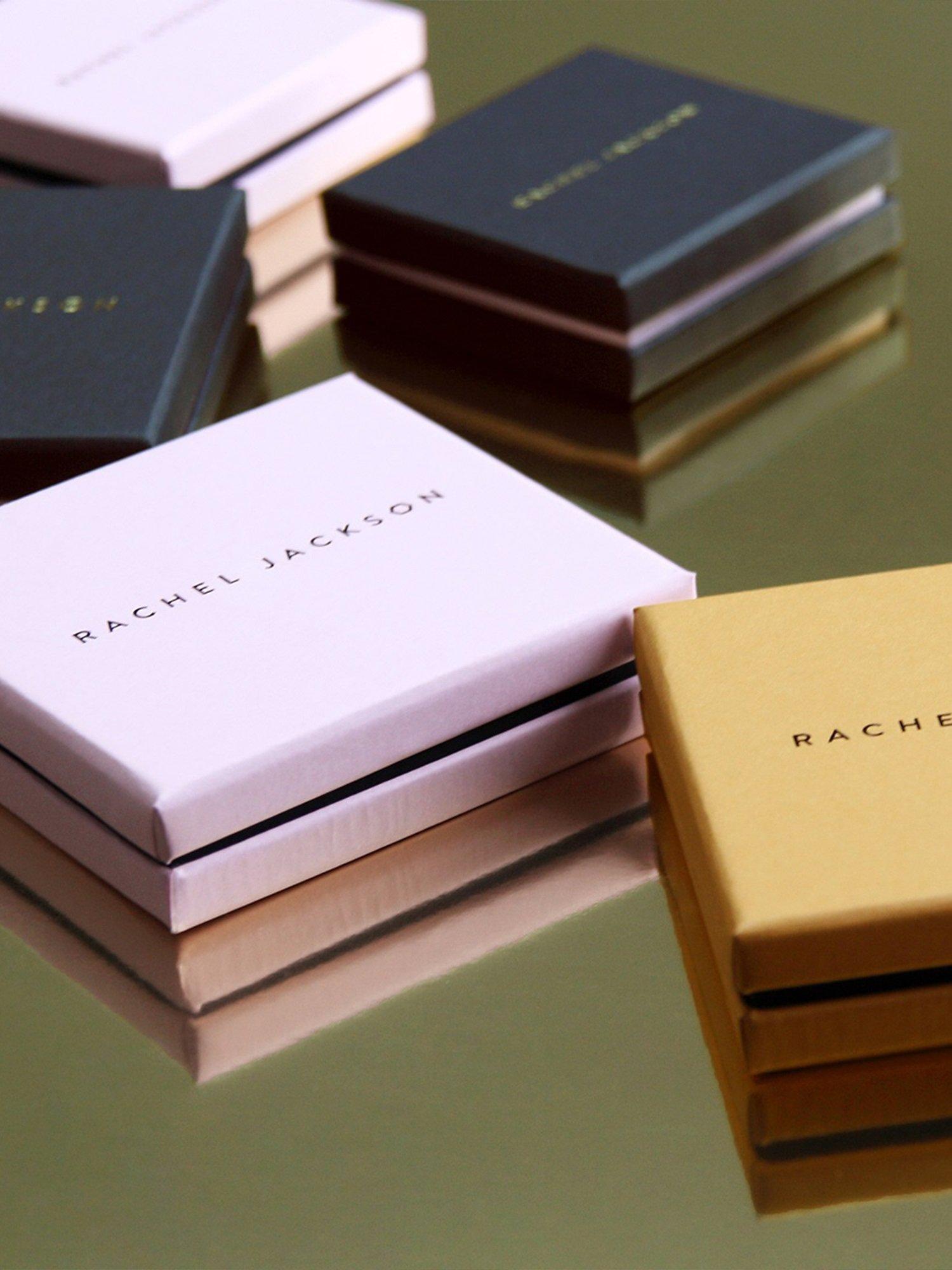 Product image 3 of 3, which shows Rachel Jackson London Hexagon T-Bar Hoop Earrings, Gold
