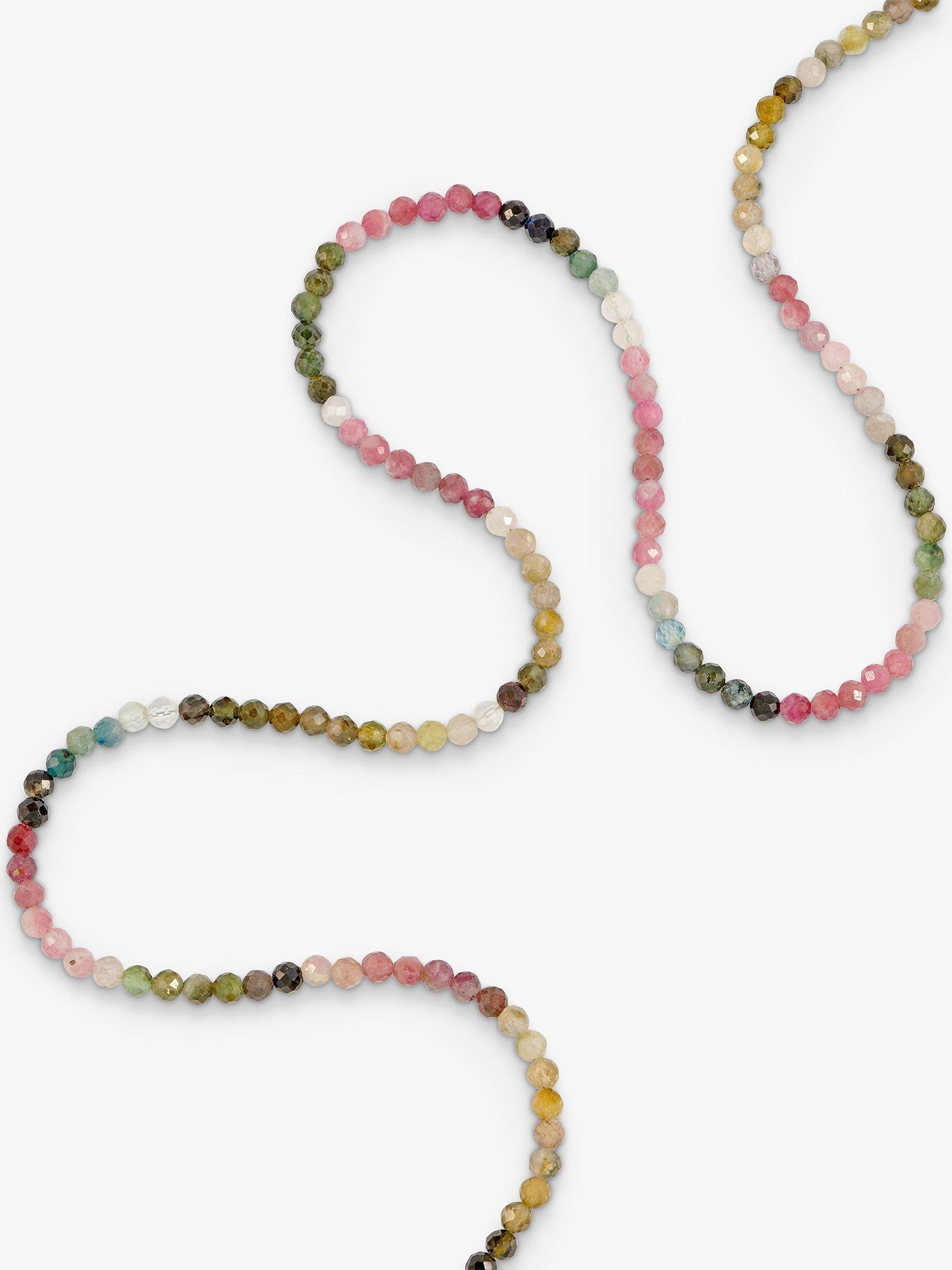 Product image 2 of 4, which shows Rachel Jackson London Tourmaline Gemstone Necklace, Gold