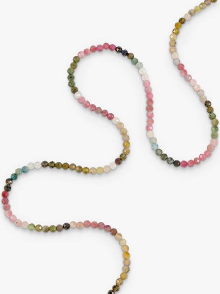 Rachel Jackson London Tourmaline Gemstone Necklace, Gold - view 2, Gold