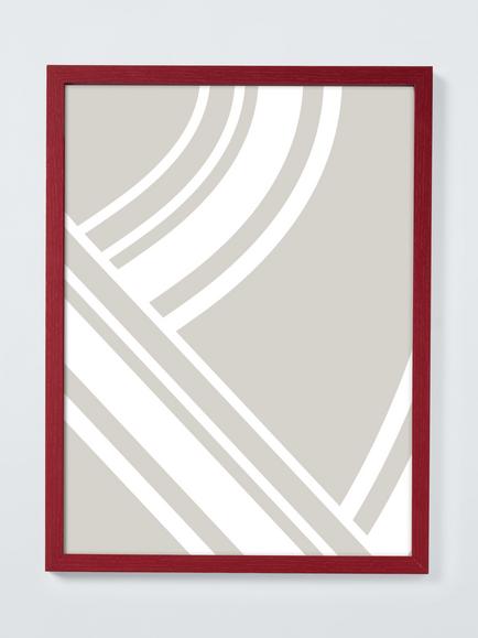 John Lewis MDF Poster Frame, 12 x 16" (30 x 40cm), Deep Red, Deep Red