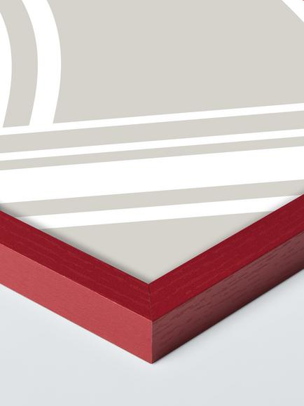 John Lewis MDF Poster Frame, 12 x 16" (30 x 40cm), Deep Red - view 2, Deep Red