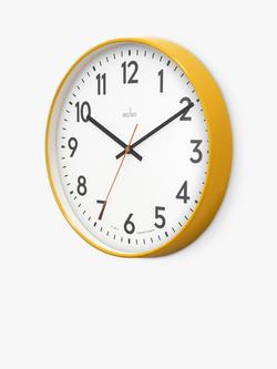 Acctim Hugo Analogue Wall Clock, 30cm - view 2, Mustard