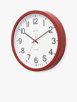 Acctim Kempston Analogue Wall Clock, 35cm - view 2, Red