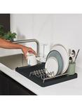 ReBorn Large Dish Draining Rack, Grey/Green
