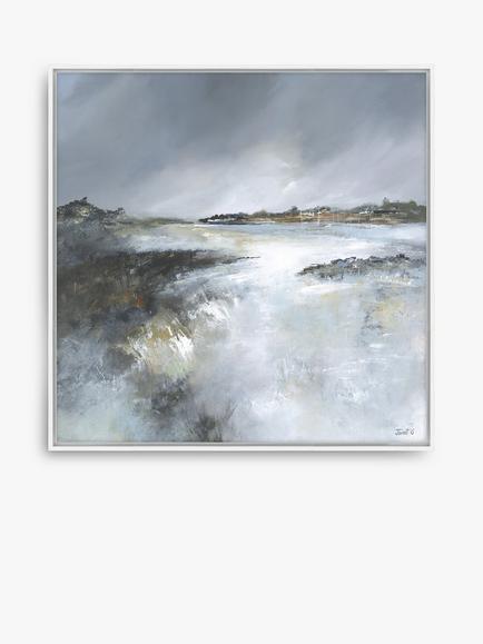 John Lewis Janet Gammans 'Reflecting Sky' Framed Canvas Print, 84 x 84cm, Multi, Multi