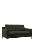 John Lewis Draper II Medium 2 Seater Leather Sofa, Metal Leg