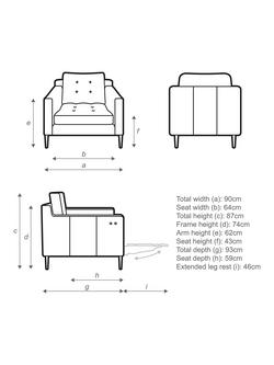 John Lewis Draper II Leather Armchair, Dark Leg - view 2, Demetra Green