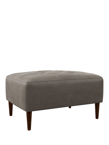 John Lewis Draper II Footstool, Dark Leg, Demetra Grey