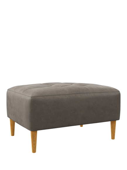 John Lewis Draper II Footstool, Light Leg, Demetra Grey