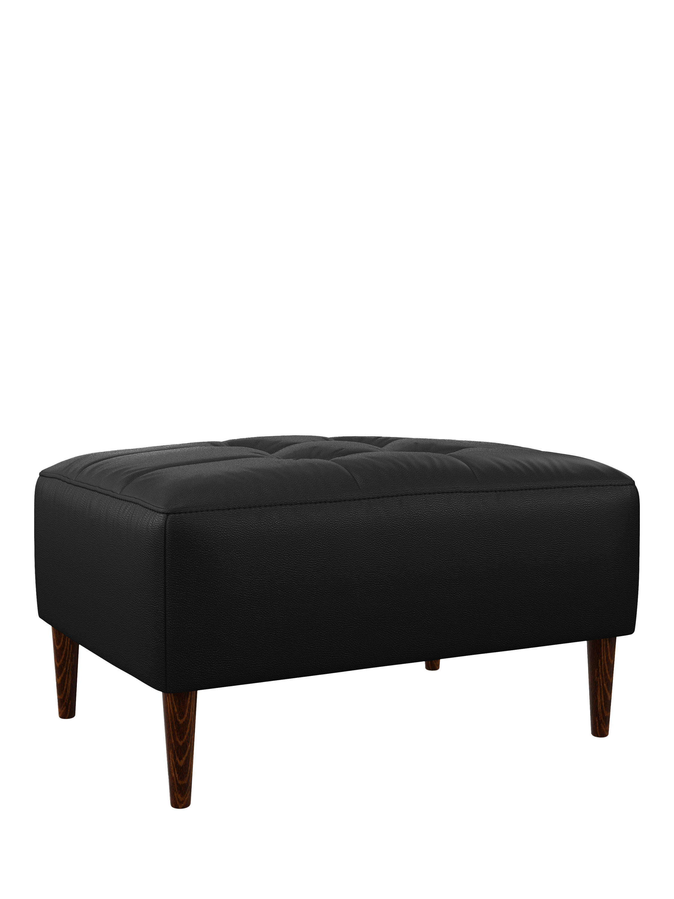 Draper Range, John Lewis Draper II Footstool, Dark Leg, Matt Black