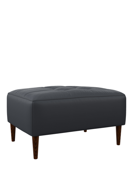 John Lewis Draper II Footstool, Dark Leg, Matt Navy