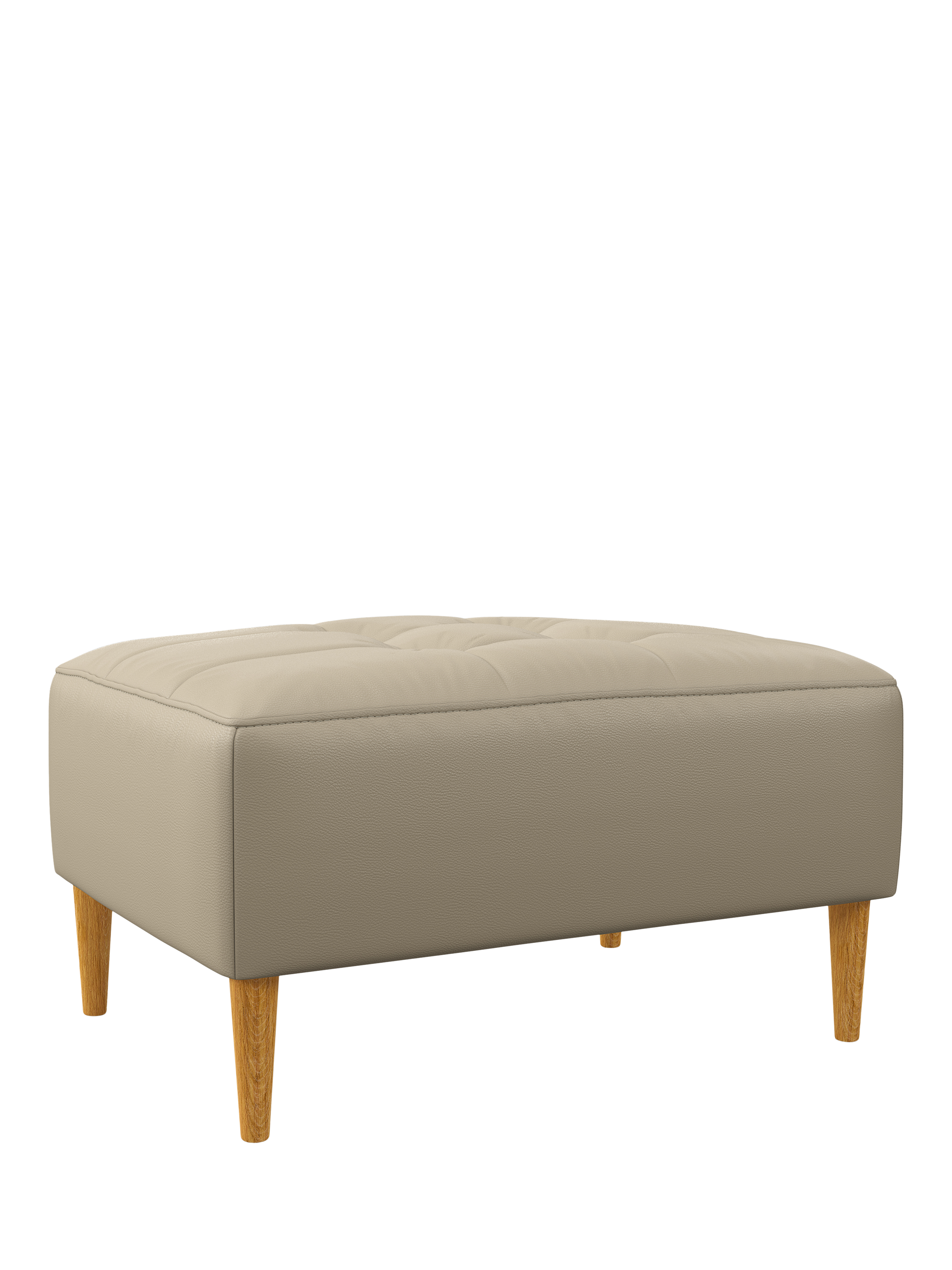 Draper Range, John Lewis Draper II Footstool, Light Leg, Matt Pearl