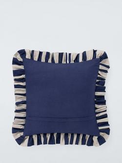 John Lewis Ferns Frill Cushion, Multi - view 2, Multi