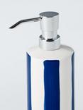 John Lewis Stripe Soap Dispenser, Delft