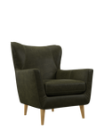John Lewis Thomas Leather Armchair, Light Leg