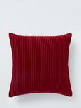 John Lewis ANYDAY Jumbo Cord Cushion, Red