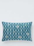 John Lewis Diamond Embroidery Cushion, Fjord