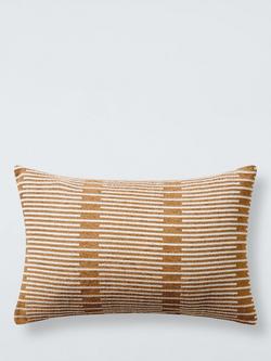 John Lewis Loft Stripe Cushion, Auburn