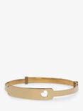 L & T Heirlooms Pre-Loved 9ct Yellow Gold Children's Expandable Bangle, Gold