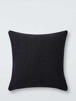 John Lewis Corded Square Cushion - view 2, Black