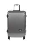 Eastpak Resist'R 4 Wheel 78cm Large Suitcase, 90L, Black, Brushed Metal