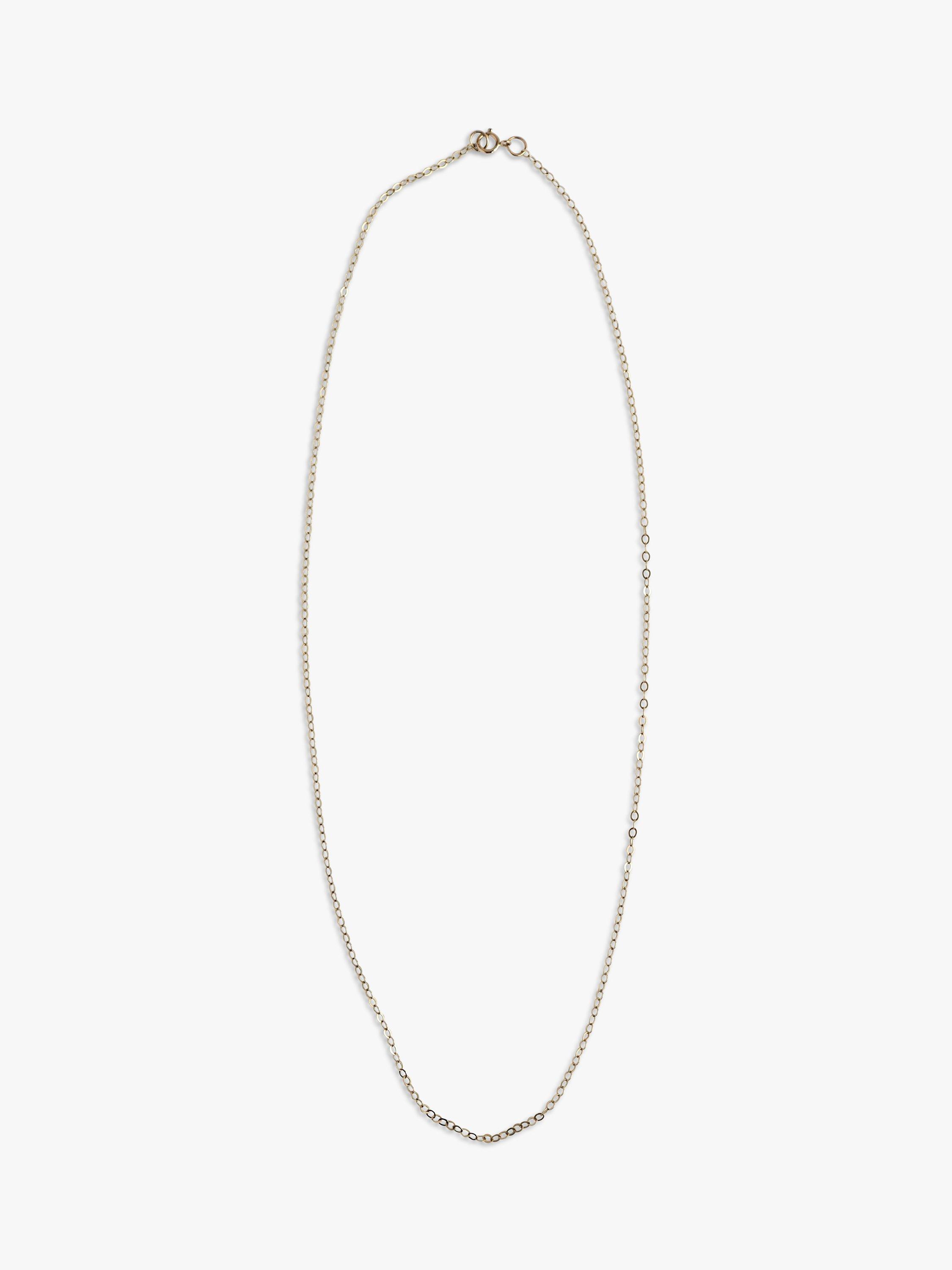 L & T Heirlooms Pre-Loved 9ct Yellow Gold Trace Chain Necklace, Dated Circa 1997, Gold