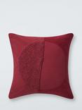 John Lewis Segment Cushion, Deep Red