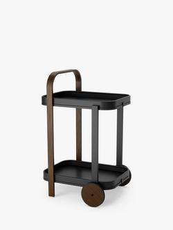 Umbra Bellwood Bar and Storage Cart, Black / Walnut