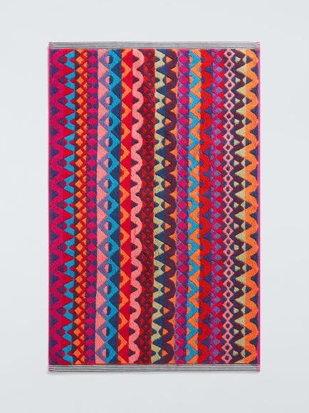 Margo Selby Morecambe Bath Mat, Red, Red