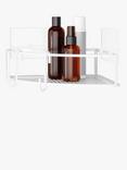 Umbra Cubiko Corner Bins Shower Baskets, Set of 2, White
