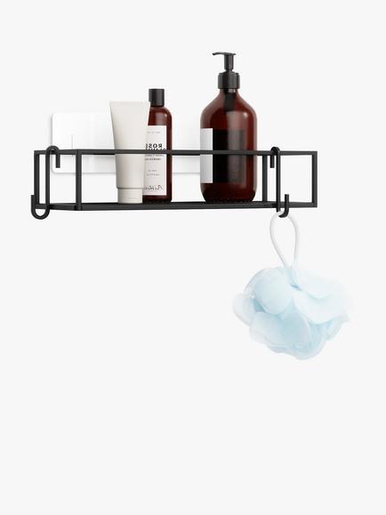 Umbra Cubiko Shower Bins, Set of 2, Black - view 2, Black