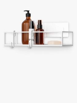 Umbra Cubiko Shower Bins, Pack of 2, White, White