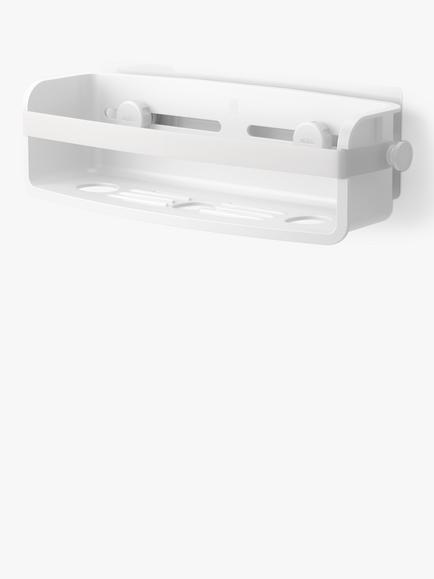 Umbra Flex Adhesive Bin Shower Basket, White - view 2, White