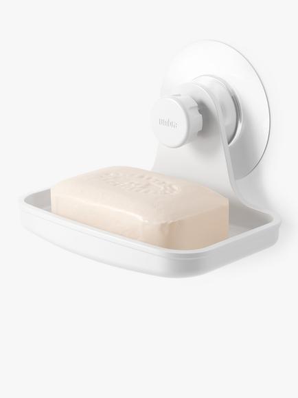 Umbra Flex Adhesive Soap Dish, White, White