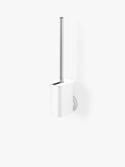 Umbra Flex Adhesive Toilet Brush & Holder, White - view 2, White