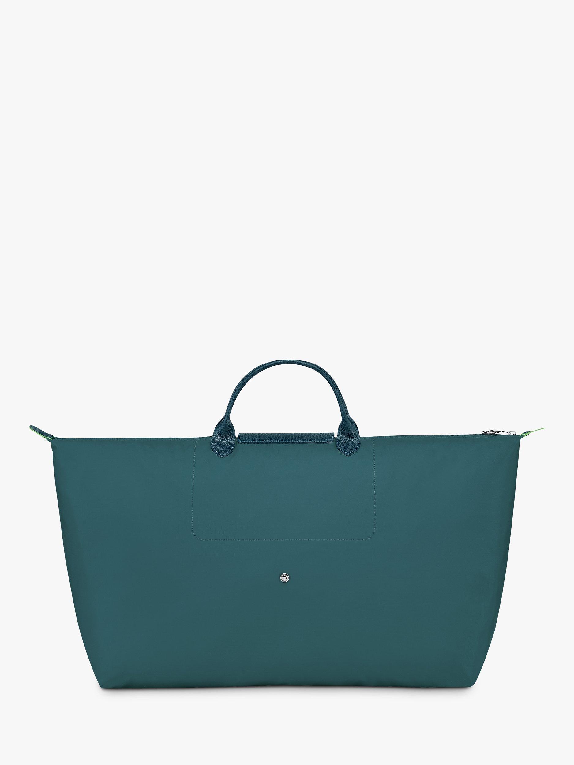 Longchamp Le Pliage Green Recycled Canvas XL Travel Bag Peacock