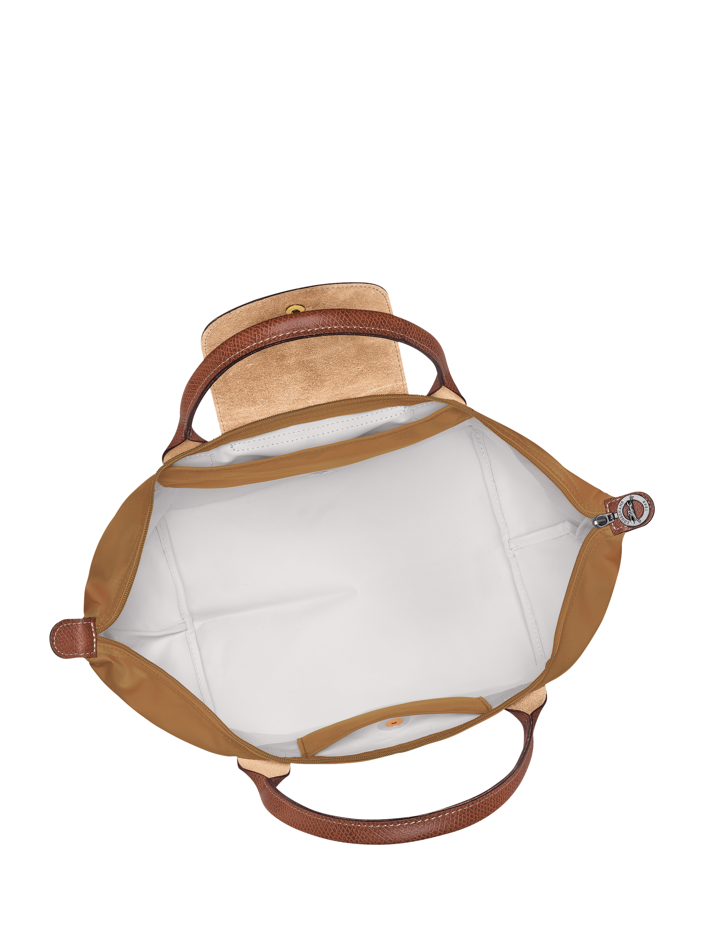 Product image 8 of 8, which shows Longchamp Le Pliage Original Medium Top Handle Bag, Fawn