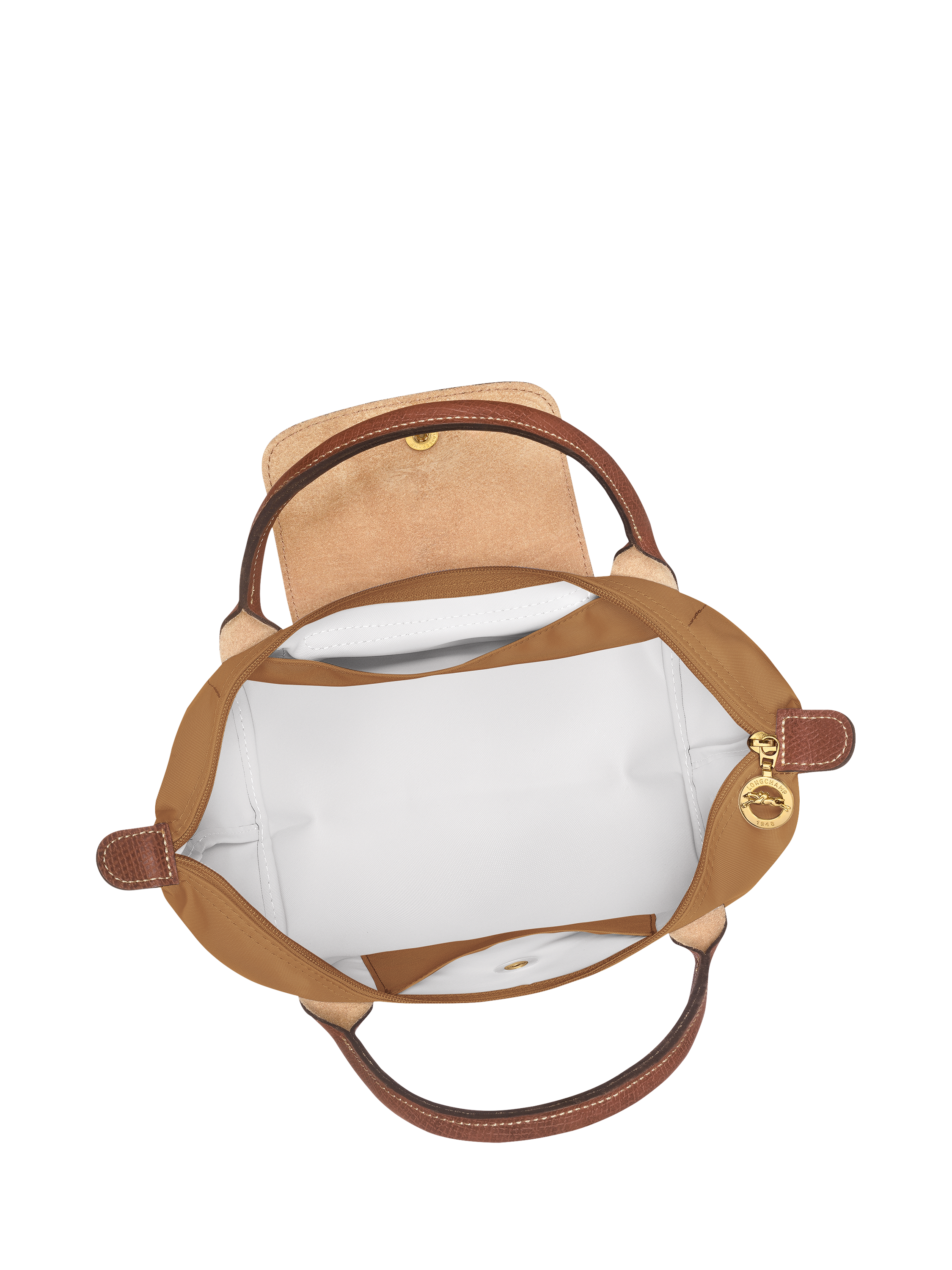 Product image 8 of 8, which shows Longchamp Le Pliage Original Small Top Handle Bag, Fawn
