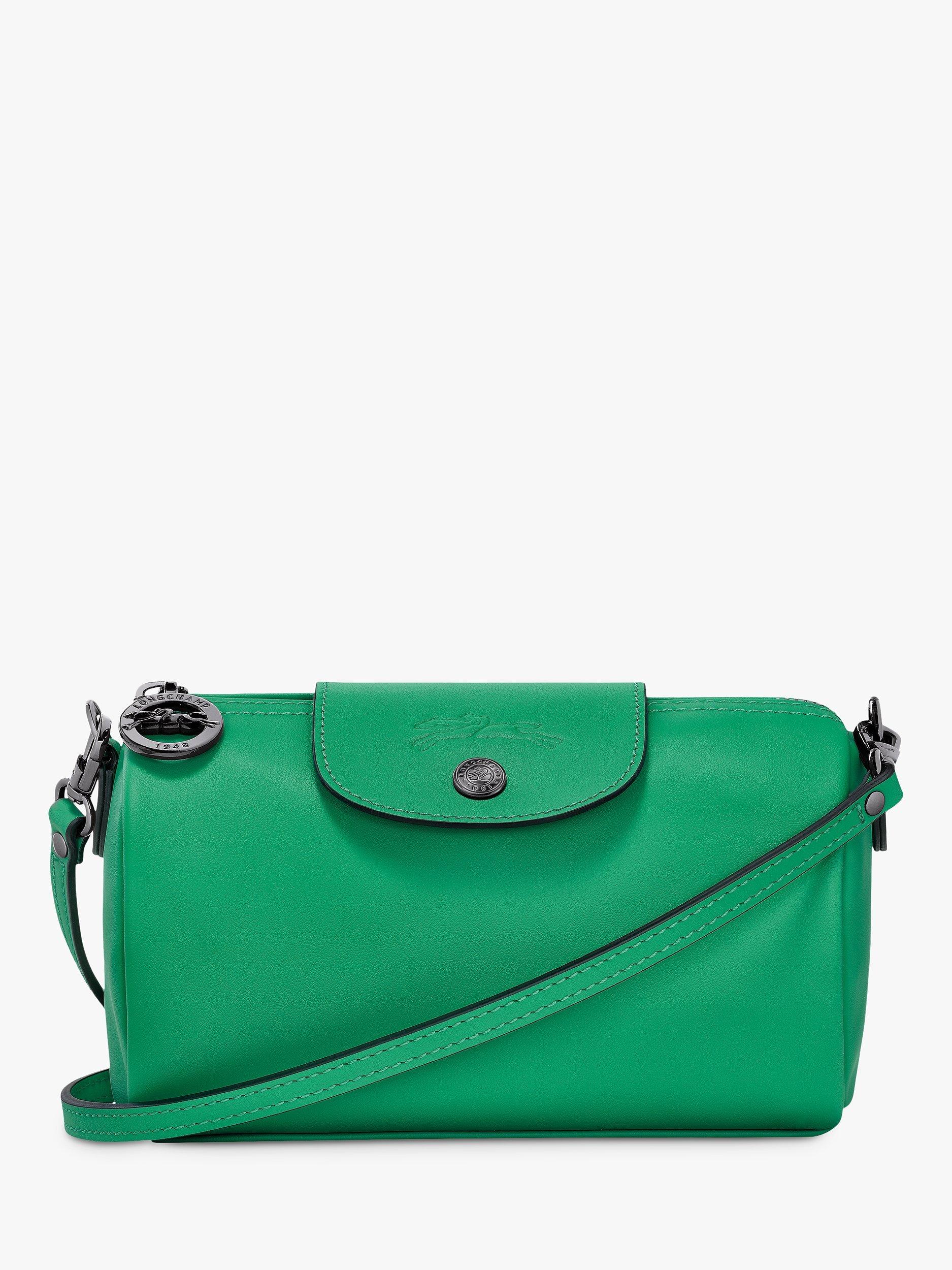 Longchamp Le Pliage Xtra Leather Crossbody Bag, Green