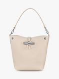 Longchamp Le Roseau XS Leather Bucket Bag, Paper