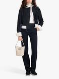 Longchamp Le Roseau XS Leather Bucket Bag, Paper