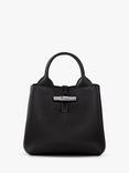 Longchamp Le Roseau Leather Small Crossbody Bag