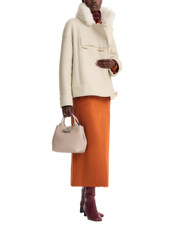 Longchamp Le Roseau Leather Small Crossbody Bag - view 2, Clay