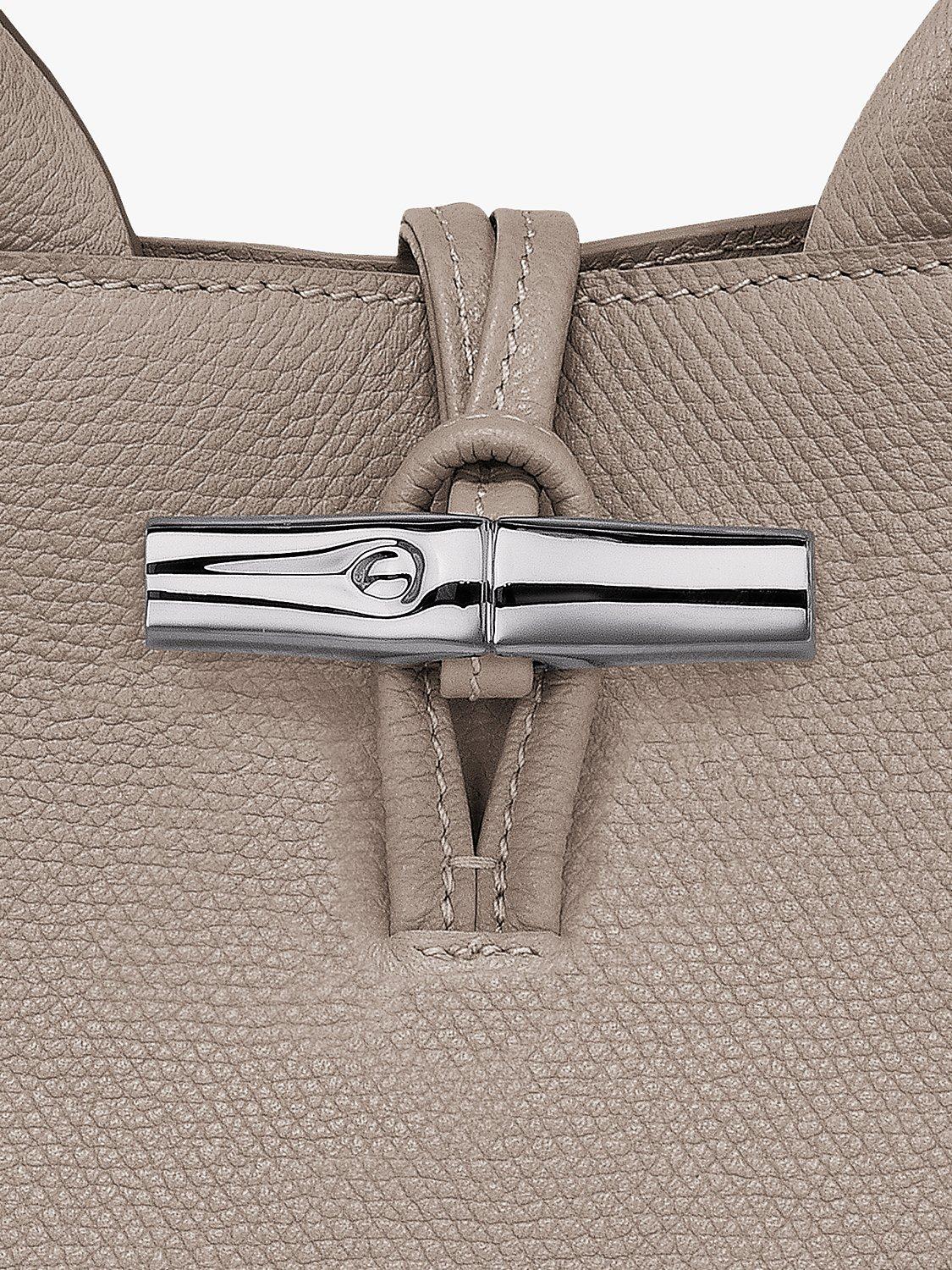 Product image 3 of 3, which shows Longchamp Le Roseau Leather Small Crossbody Bag, Clay