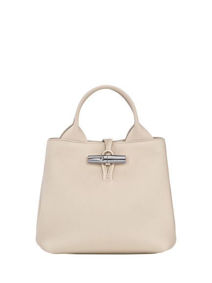 Longchamp Le Roseau Leather Small Crossbody Bag, Paper