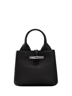 Longchamp Le Roseau XS Grained Leather Crossbody Bag, Black