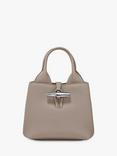 Longchamp Le Roseau XS Grained Leather Crossbody Bag, Clay